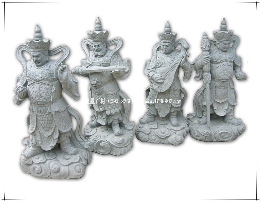 石雕四大天王雕刻廠(chǎng)家現(xiàn)貨直銷(xiāo)可訂做